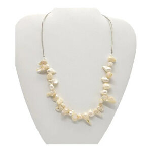 Caracol Adjustable Natural Mother Of Pearl Artisan Choker Necklace